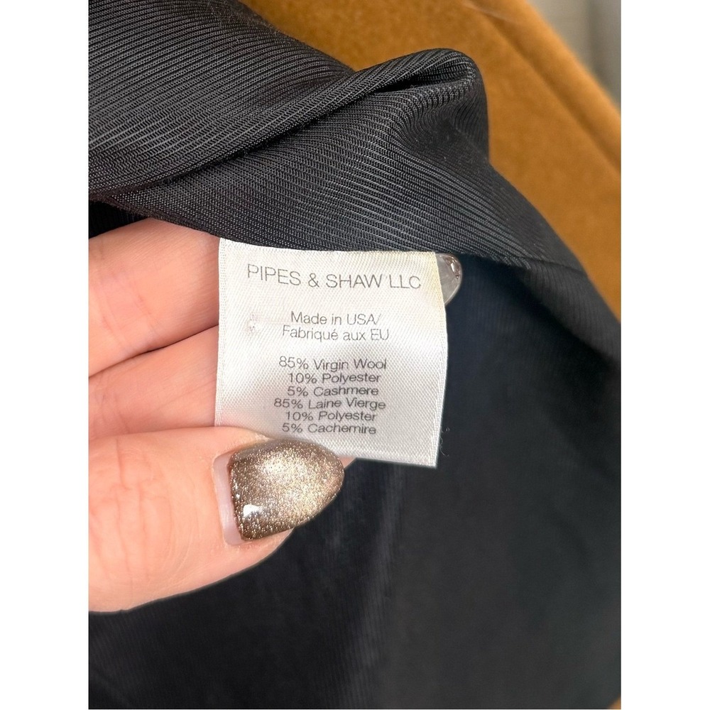 Veronica Beard Chesterfield Dickey Camel Wool Cashmere Long Coat Size 2 - Picture 6 of 10